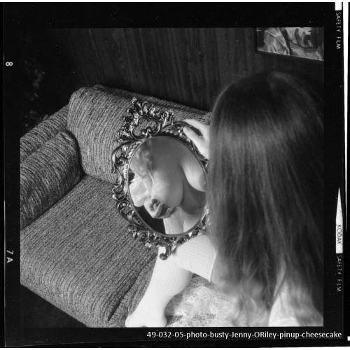 254-49-032-05-photo-busty-Jenny-ORiley-pinup-cheesecake  VINTAGE ORIGINAL CONTACT PHOTO