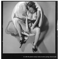 254-53-180-04-photo-busty-Linda-Gordon-pinup-cheesecake  VINTAGE ORIGINAL CONTACT PHOTO